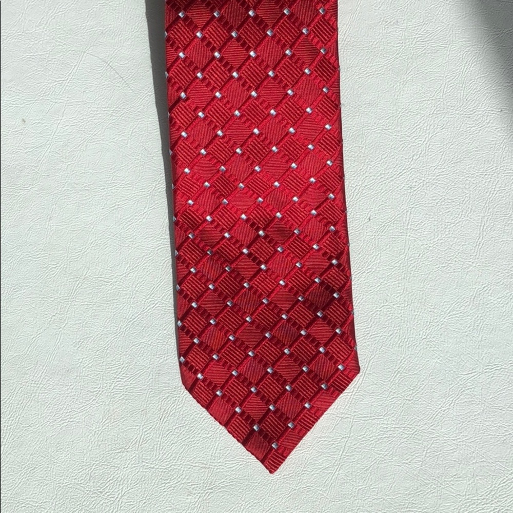 Canali 💯% Silk Red Tie